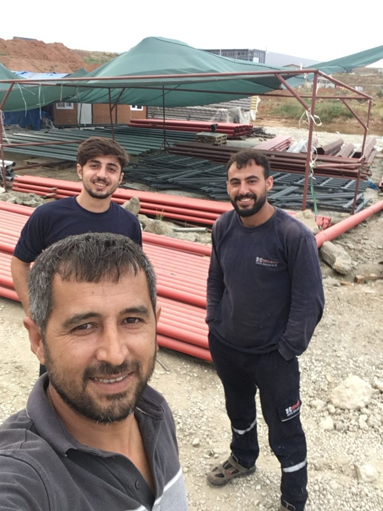 Kocaeli Yangın Saha Ekibi Şantiyede